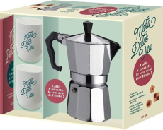 Moka Dolce Vita, caffè & biscotti, le vrai goût de l'Italie ! Coffret avec 1 cafetière italienne, 2 - COLLECTIF