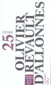 Musiques, variations sur la pensée juive - Revault d'Allonnes Olivier