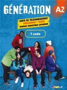 Génération A2. 1 carte de téléchargement premieum enseignant/élève - Cocton Marie-Noëlle