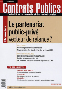 Contrats publics N° 89 : Le partenariat public-privé vecteur de relance ? - Boiteau Claudie - Berbari Mireille - Bréchon-Moulè