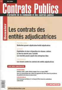 Contrats publics N° 110, Mai 2011 : Les contrats des entités adjudicatrices - Berbari Mireille