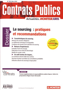 Contrats publics N° 185, mars 2018 : Le sourcing : pratiques et recommandations - Deau Richard