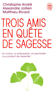 Trois amis en quête de sagesse. Un moine, un philosophe, un psychiatre nous parlent de l'essentiel - André Christophe ; Jollien Alexandre ; Ricard Matt
