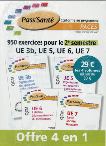 950 exercices pour le 2e semestre UE 3b, UE 5, UE 6, UE 7. 4 volumes - AIACHE/DARTIGUES