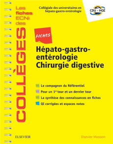 Fiches Hépato-gastro-entérologie / Chirurgie digestive - CDU-HGE