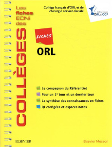 Fiches ORL - COLLEGE FRANCAIS D'O