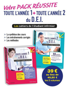 Votre Pack Réussite Toute l'année 1 et 2 pour le D.E.I. Pack en 2 volumes, Les cahiers de l'étudiant - Hallouët Pascal
