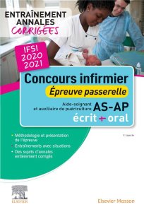 Concours infirmier épreuve passerelle AS/AP. Entraînement annales corrigées, Edition 2020-2021 - Laperche Valérie