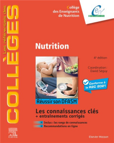 Nutrition. 4e édition - COLLEGE DES ENSEIGNA
