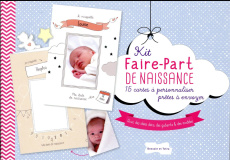 Kit faire-part de naissance. 15 cartes à personnaliser prêtes à envoyer - COLLECTIF