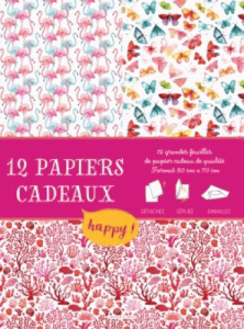 12 papiers cadeaux Happy - COLLECTIF