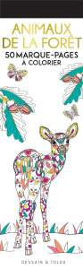 Animaux de la forêt. 50 marque-pages à colorier