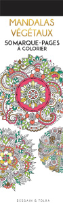 Mandalas végétaux. 50 marques-pages à colorier