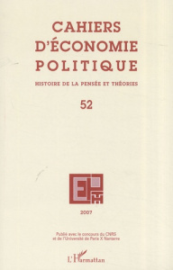 Cahiers d'économie politique N° 52/2007
