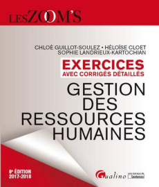 Gestion des ressources humaines exercices avec corrigés détaillés / 2017-2018 - Collectif