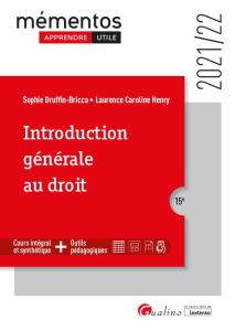 Mémento introduction générale au droit 21-22