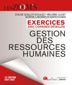 Gestion des ressources humaines - Exercices avec corrigés détaillés - Collectif