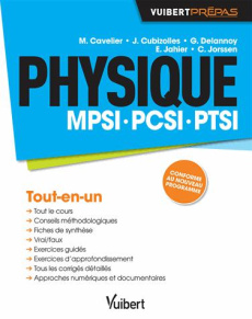 Physique. MPSI, PCSI, PTSI - Cavelier Marc ; Cubizolles Julien ; Delannoy Guill