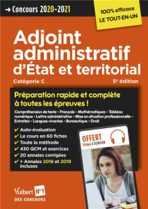 Adjoint administratif d'Etat et territorial. Concours / Catégorie C, Edition 2020-2021 - Bellégo Olivier ; Bonnerot Anne-Marie ; Durand Mar