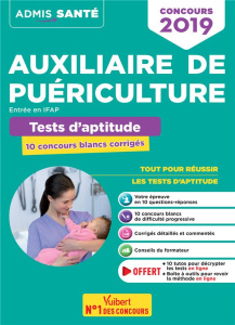 Concours auxiliaire puériculture entrée IFAP. Tests aptitude 10 concours blancs - Drevet Sébastien