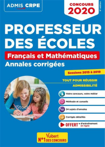 Concours Professeur des écoles. Annales corrigées français et mathématiques, Edition 2020-2021 - Loison Marc