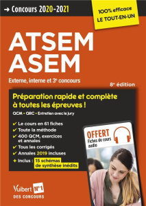 Concours ATSEM ASEM. Externe, interne et 3e concours, Edition 2020-2021 - Laplace Elodie