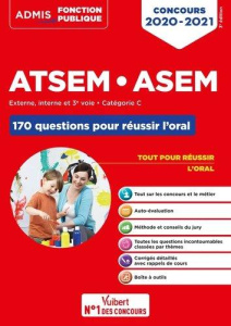 Concours ATSEM ASEM. 170 questions pour réussir l'oral, Edition 2020-2021 - Laplace Elodie