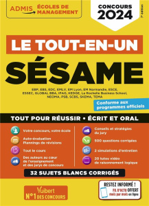 Le tout-en-un SESAME. Edition 2024 - Bonnerot Anne-Marie ; Boursat Marie-Laure ; Guimet