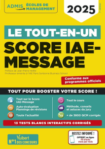 Le tout-en-un Score IAE-Message. Edition 2025 - Camoin Julie ; Dumas Dominique ; Gueguen Mandi ; P