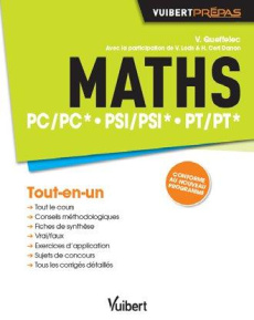 Maths PC/PC* PSI/PSI* PT/PT* - Queffelec Vincent ; Cerf-Danon Hélène ; Lods Véron