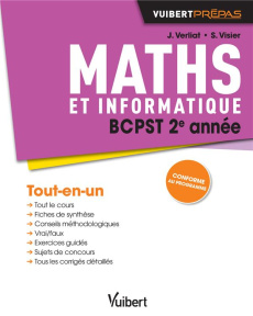 Maths et informatique BCPST 2e année - Verliat Jérôme ; Visier Stella
