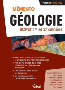 Mémento Géologie BCPST 1re et 2e années - Bordi Cédric ; Saintpierre Françoise ; Algrain Mar