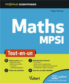Maths MPSI. Tout-en-un - Mansuy Roger