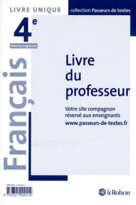 Français 4e. Livre du professeur, Edition 2016 - Abensour Corinne