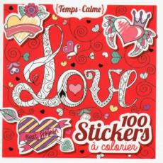 100 stickers à colorier, love - Varone Eugénie