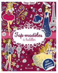 Top-modèles à habiller. 200 stickers à colorier - Alcouffe Christine