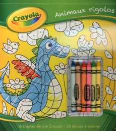Animaux rigolos. Avec 6 crayons de cire Crayola - Lemerle Corinne