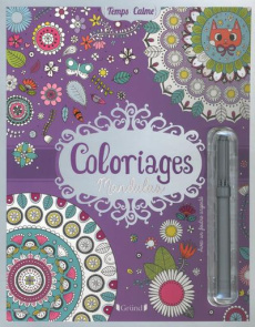 Coloriages mandalas. Avec un feutre argenté - Rousseau Stéphanie