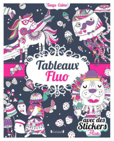 Tableaux fluo. Avec des stickers fluo - Wilmink Inga