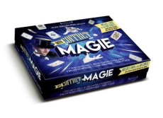 Coffret magie. Contient 25 fiches, 1 jeu de cartes, 2 foulards, 3 balles en mousse, 1 cube magique, - Magdivers Alex
