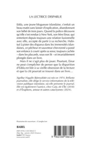 La Lectrice disparue - Björnsdóttir Sigríður hagalín