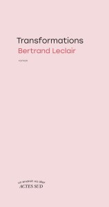Transformations - Leclair Bertrand