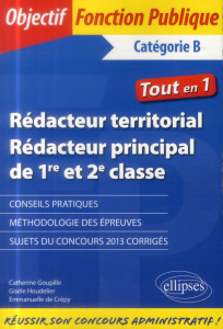 Rédacteur territorial, rédacteur principal de 1re et 2e classe - Houdelier Gisèle ; Goupille Catherine ; Crépy Emma