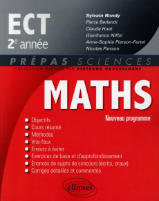 Mathématiques ECT 2e année - Rondy Sylvain