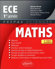 Mathématiques ECE 1re année. 3e édition - Rondy Sylvain ; Berlandi Pierre ; Niffoi Gianfranc