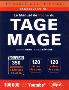 Le manuel de poche du TAGE MAGE. Edition 2018 - Pinto Joachim ; Sévigné Arnaud