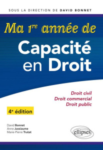 Ma première année de capacité en droit. 4e édition - Bonnet David