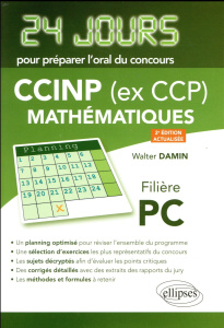 Mathématiques. Concours CCP, Filière PC, 2e édition revue et corrigée - Damin Walter