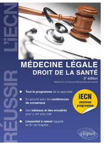 Médecine légale. Droit de la santé, 3e édition - Bouvet Renaud ; Le Gueut Mariannick
