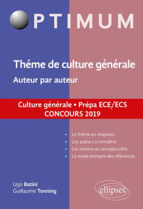 La mémoire. Auteur par auteur. Culture générale. Prépa ECE/ECS, Edition 2019 - Batini Ugo ; Tonning Guillaume